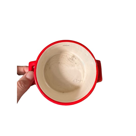 Vtg. Pier1Ceramic Nesting Measuring Cups Primary Colors Set of 4 Kitchen Display - Picture 6 of 8